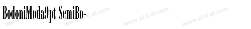 BodoniModa9pt SemiBo字体转换